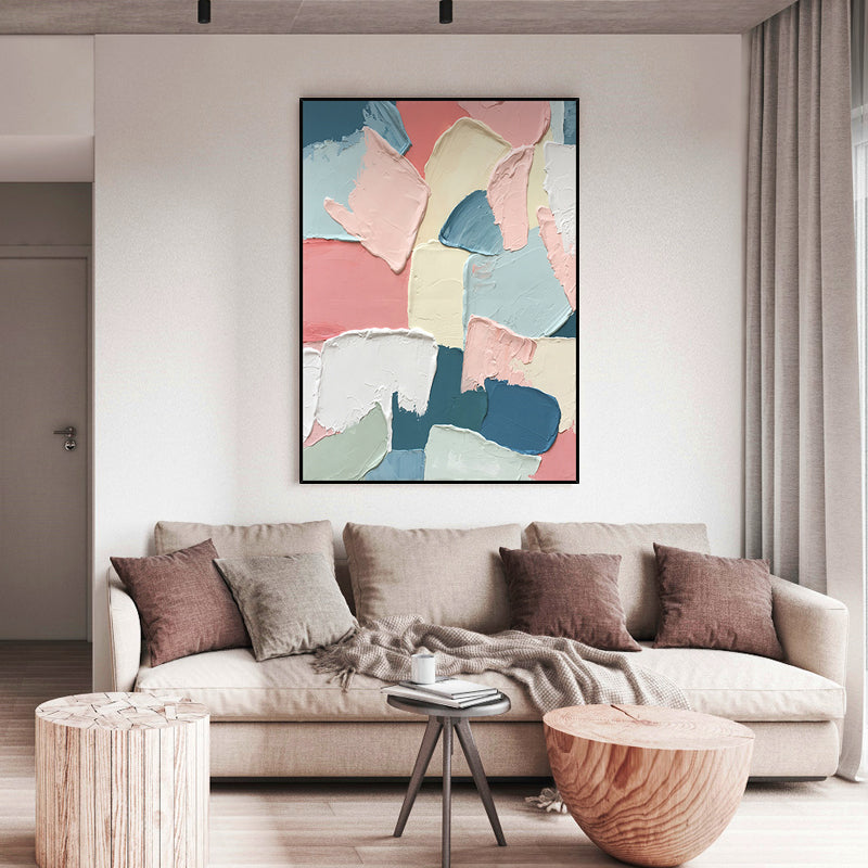Abstract Plaster Painting "Fragments of Emotion"