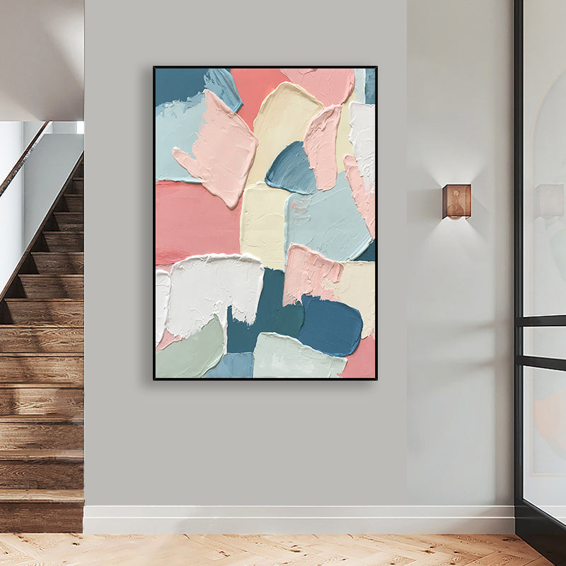 Abstract Plaster Painting "Fragments of Emotion"