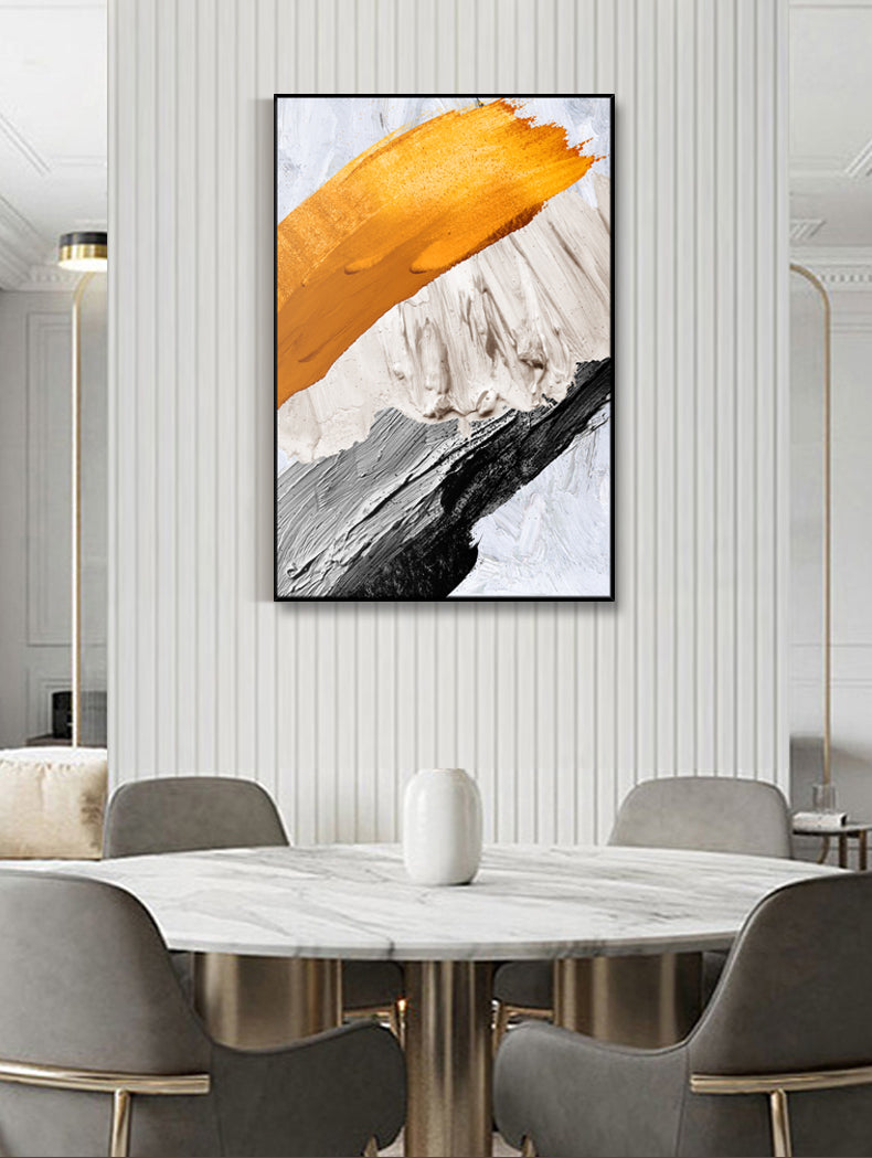 Abstract Plaster Painting "Vibrant Discord"