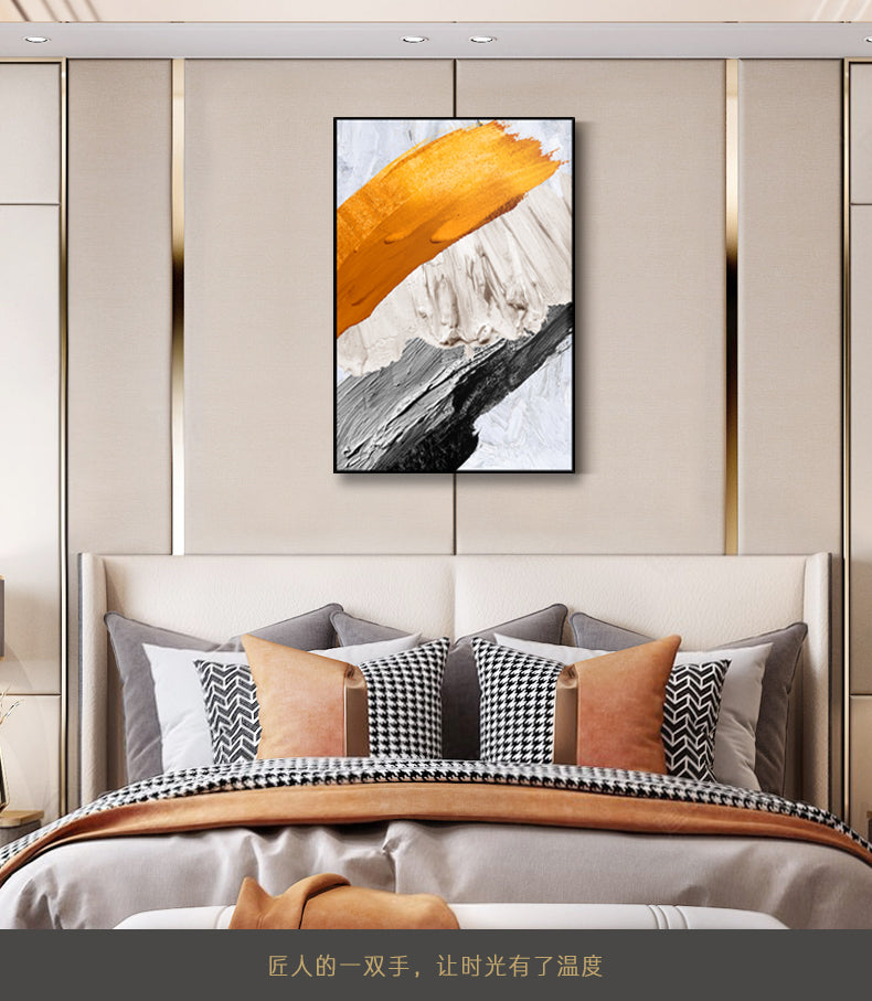 Abstract Plaster Painting "Vibrant Discord"