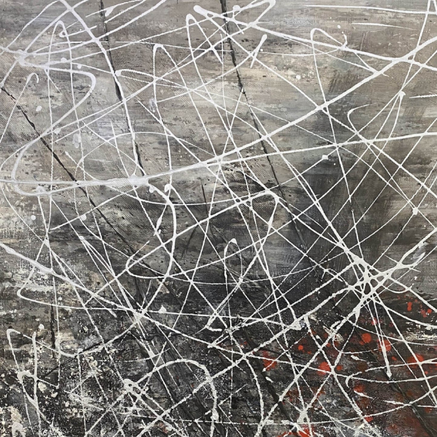 abstract painting"Line Language of Action"