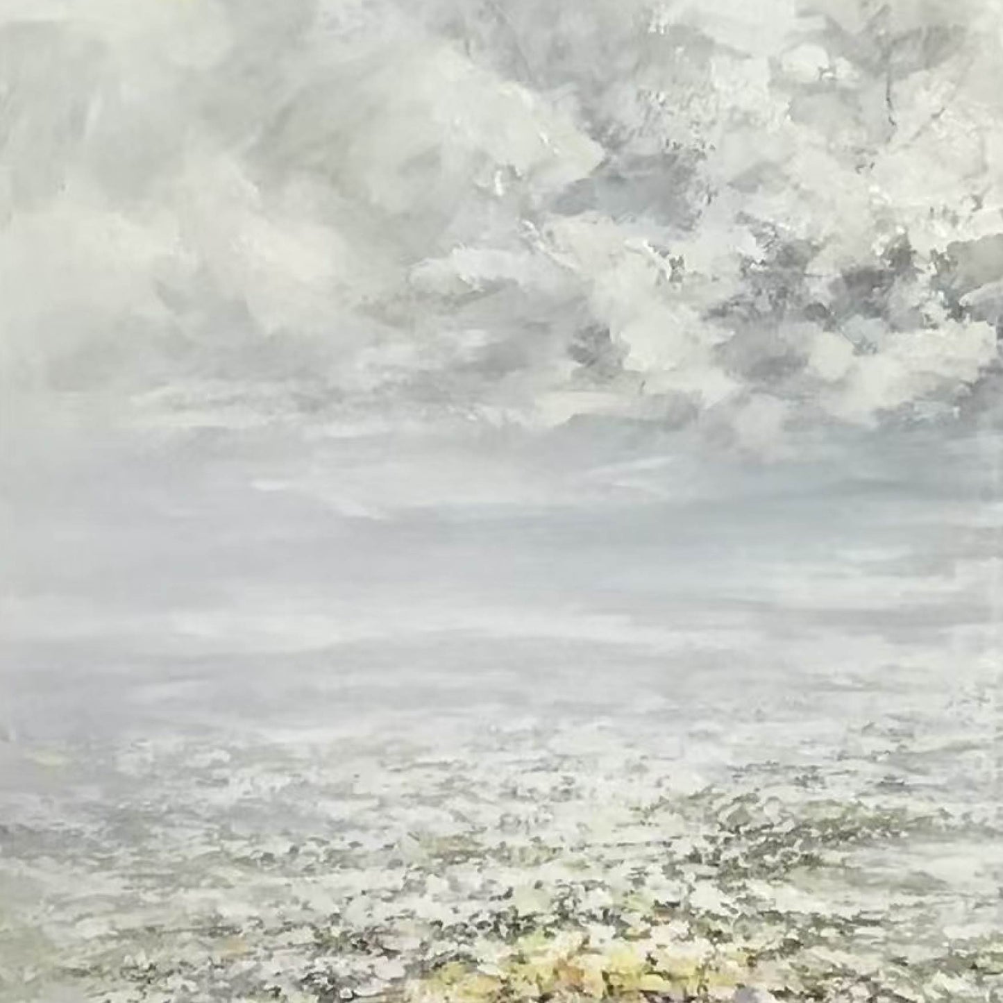 landscape painting"Shadow of Clouds and Charm of Waters "