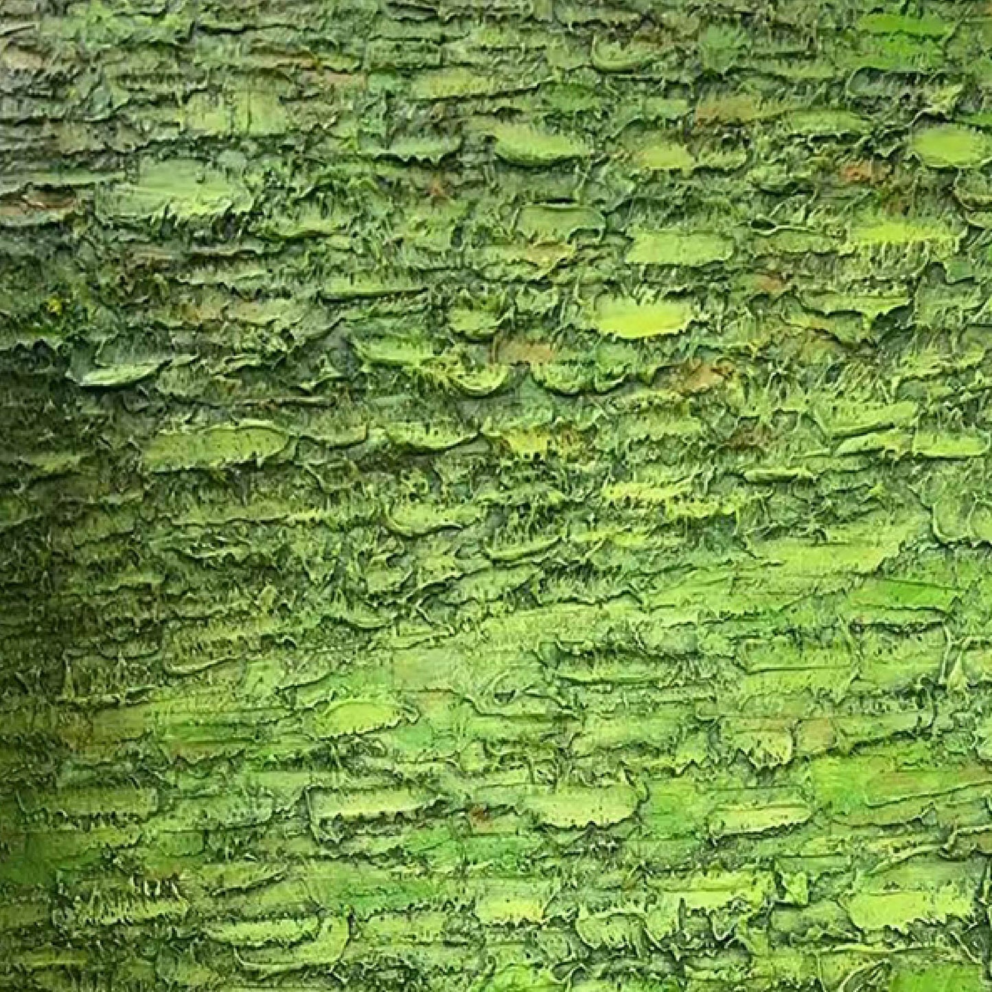 texture painting"Green Rhyme Secret Realm"