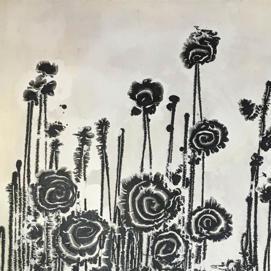 Abstract Painting"Black Rhyme Flower Realm"