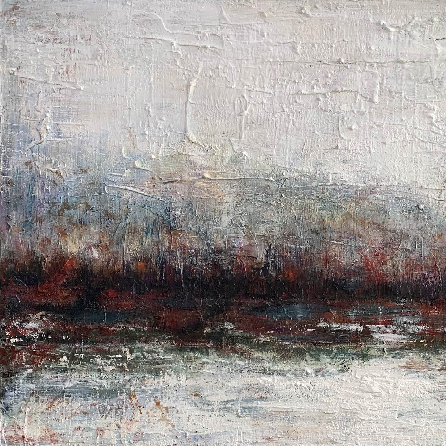 Abstract Painting"Grey Mist Mood