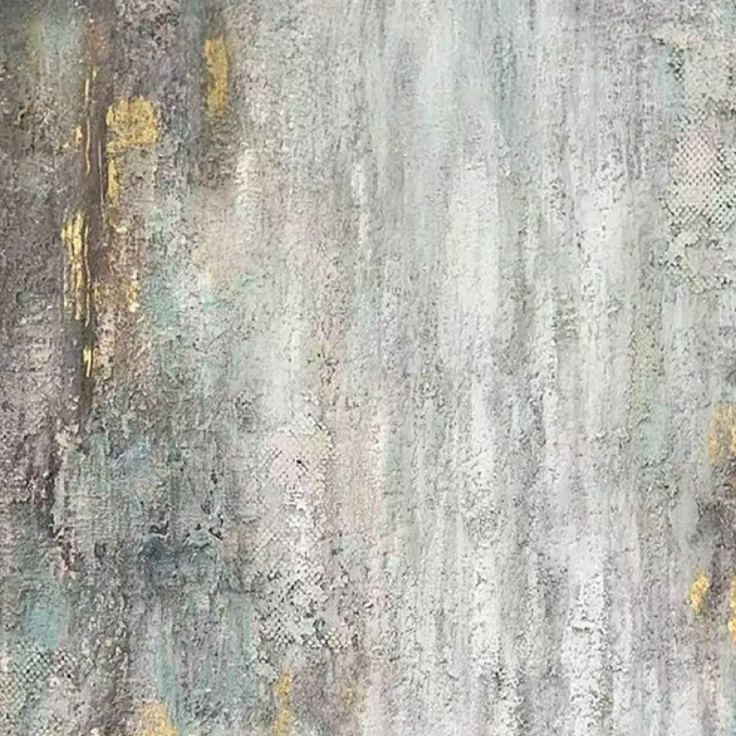Texture Hand - painted"Gray - Blue Gold Dream"