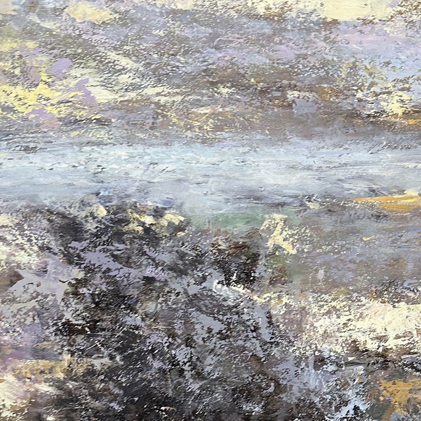 Abstract Painting"Impression·Twilight by the Water "