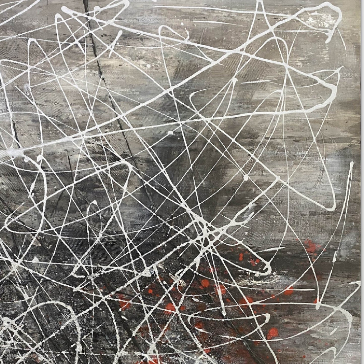 abstract painting"Line Language of Action"