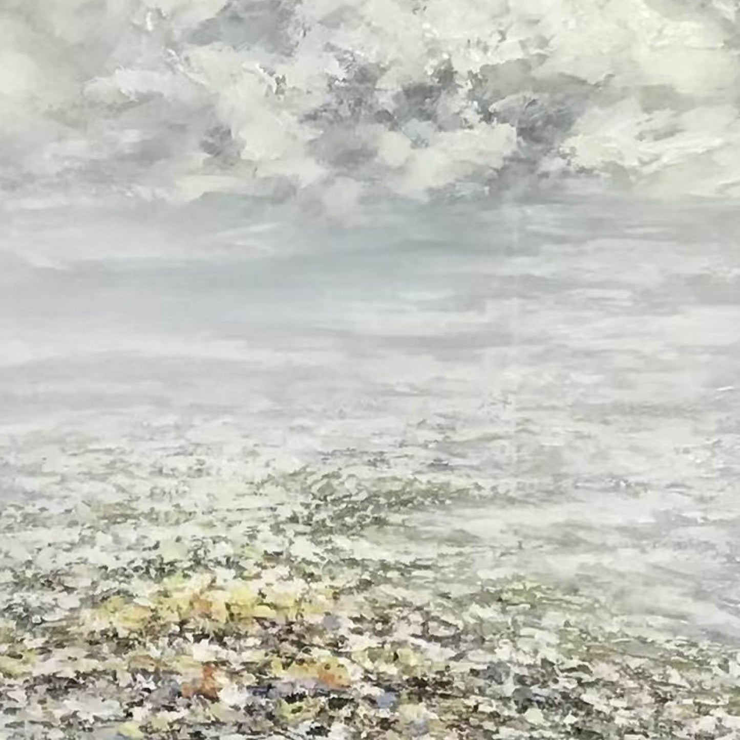 landscape painting"Shadow of Clouds and Charm of Waters "