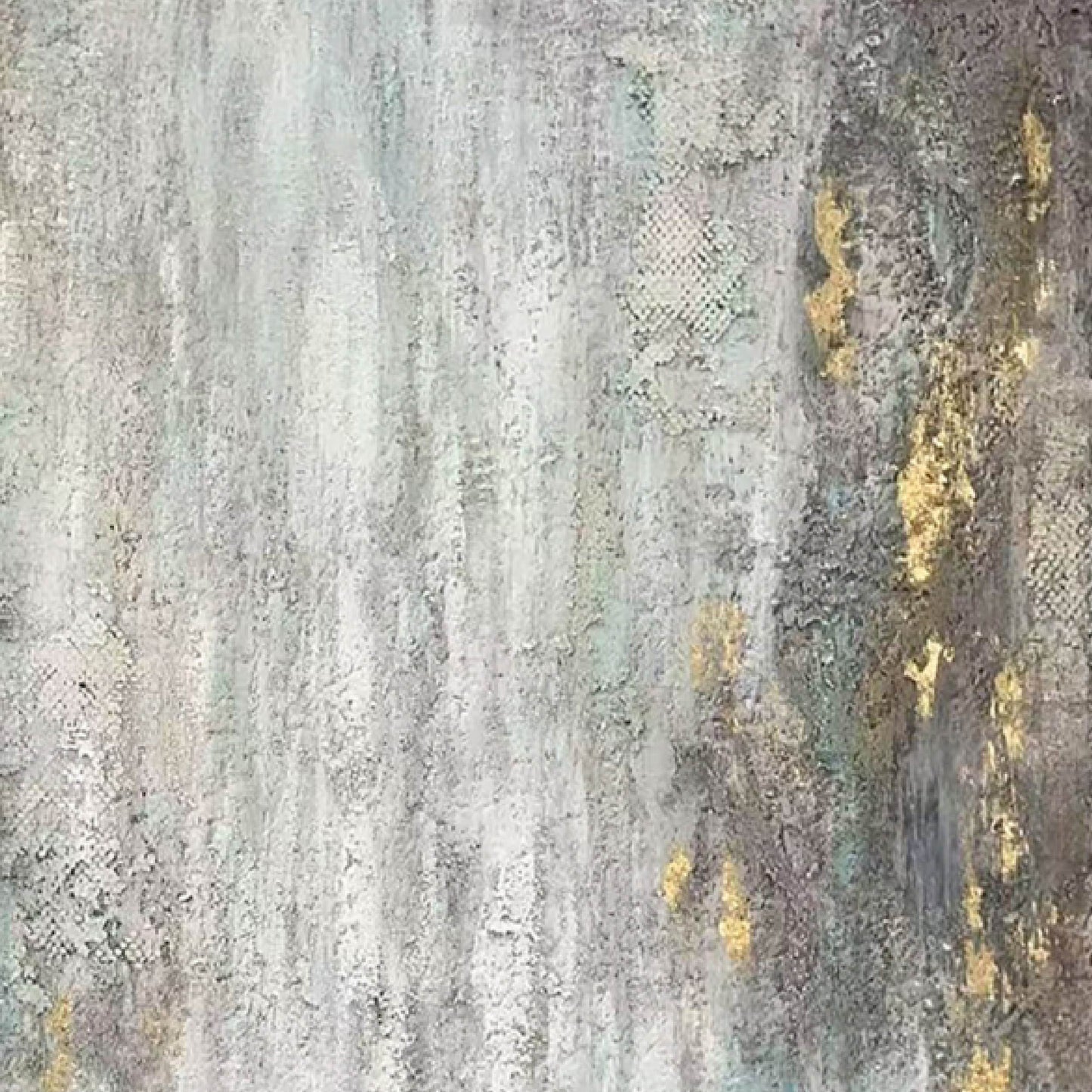 Texture Hand - painted"Gray - Blue Gold Dream"
