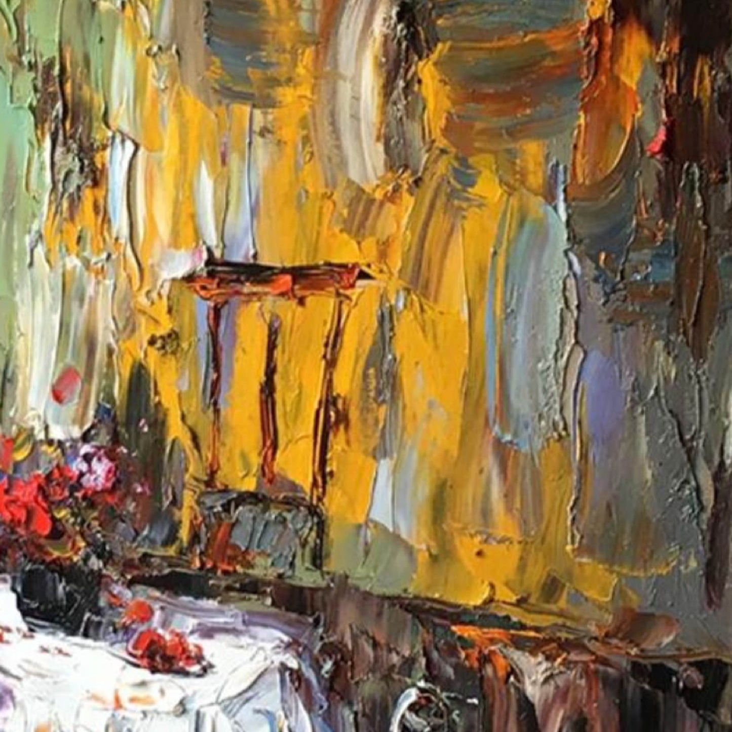 Abstract Painting"Blended Colors in the Living Space"