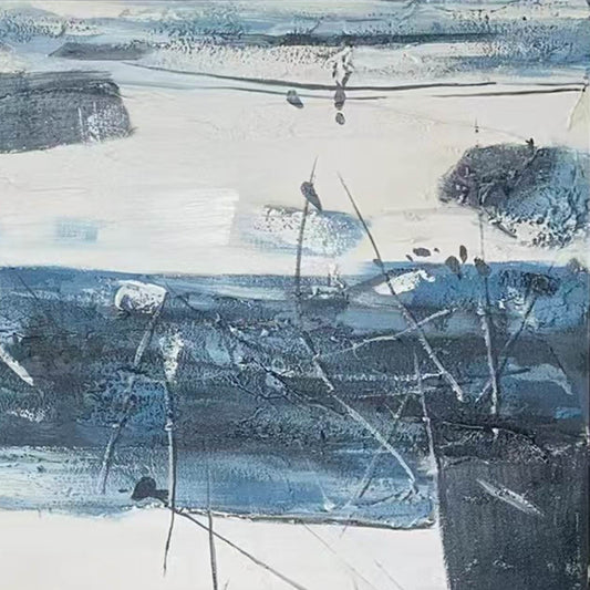 Abstract Painting"Cold - color Rhythm "