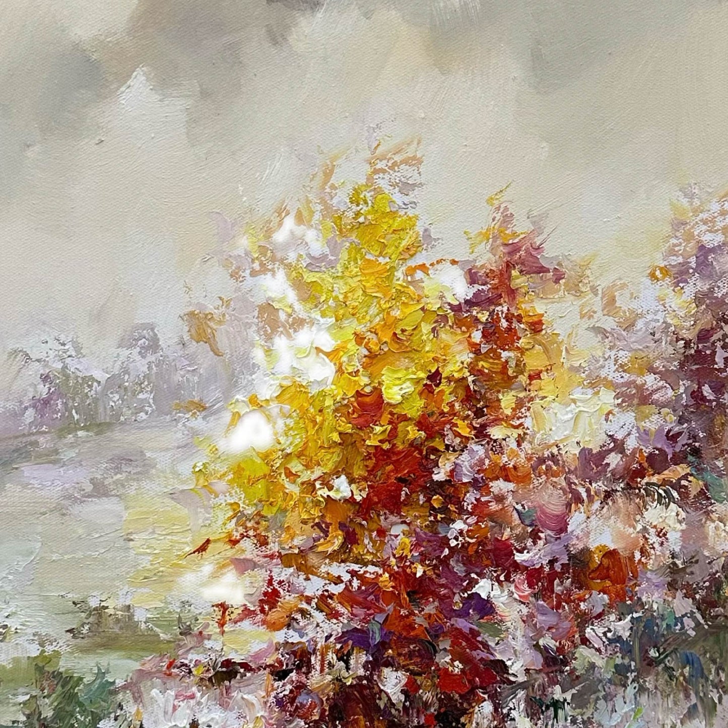 TexturedPainting"Color Dance in the Forest"