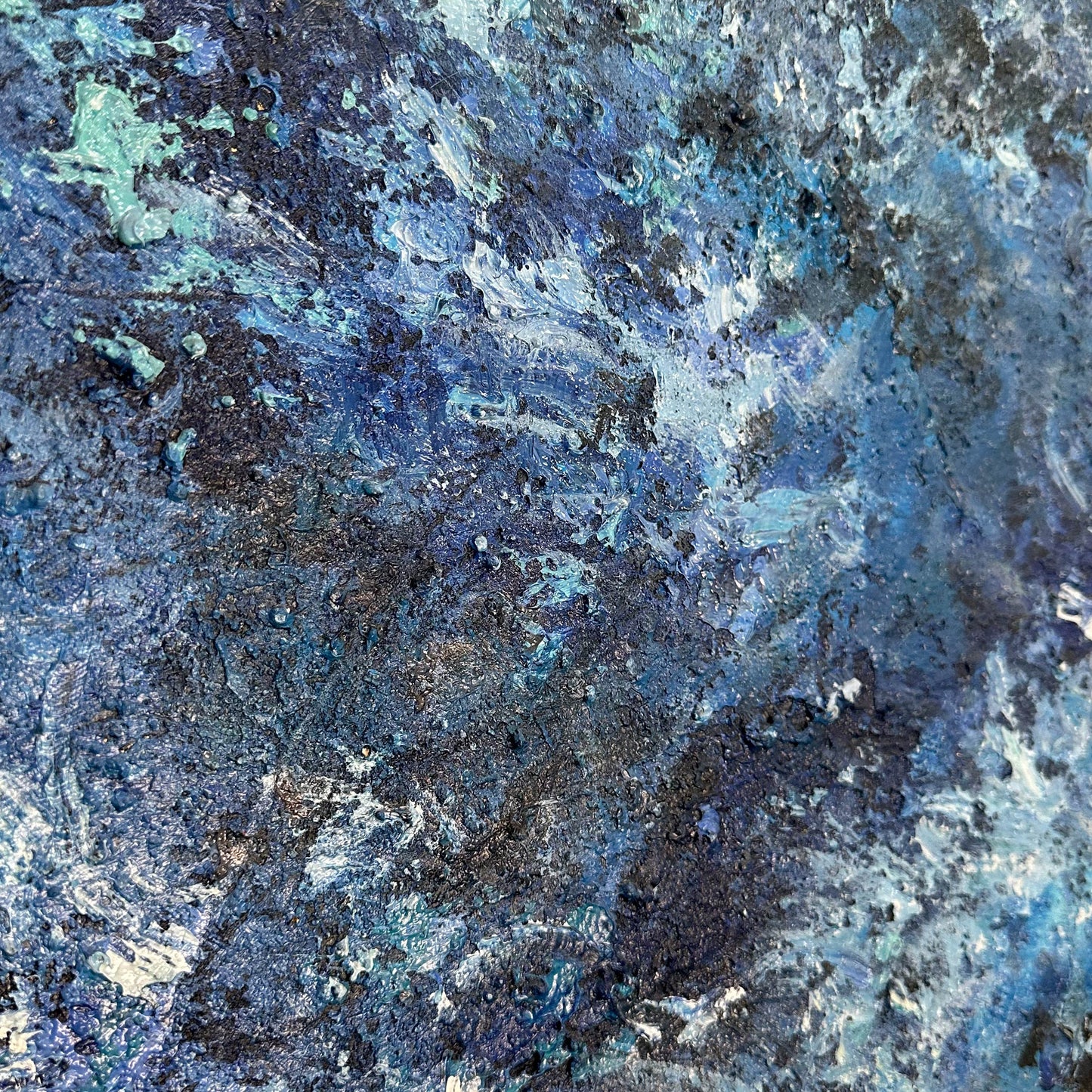 abstract painting“Azure Surge of Dreams”