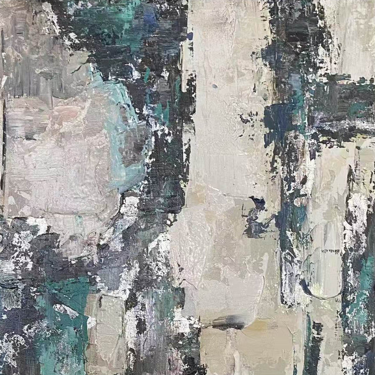 texture painting"Color Traces of Ruins"