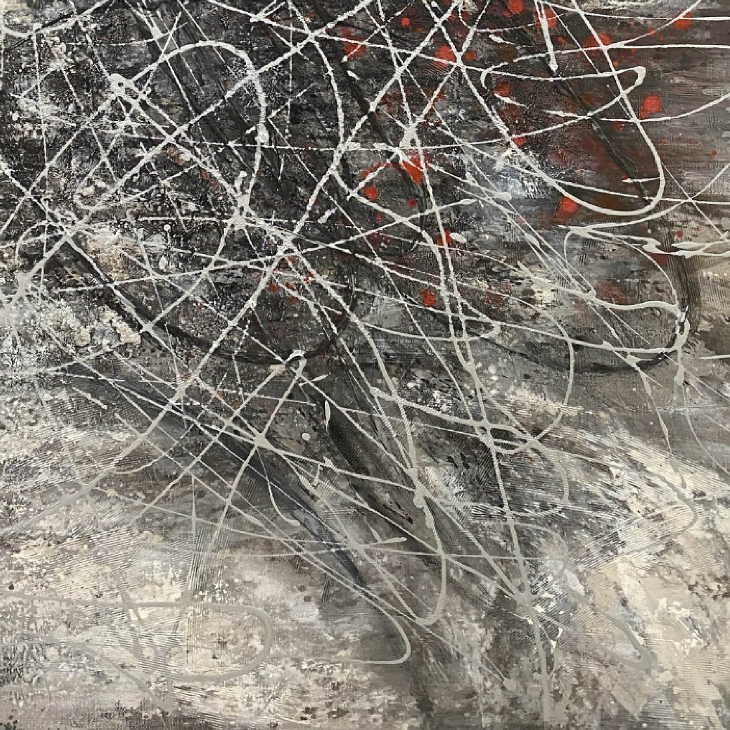 abstract painting"Line Language of Action"