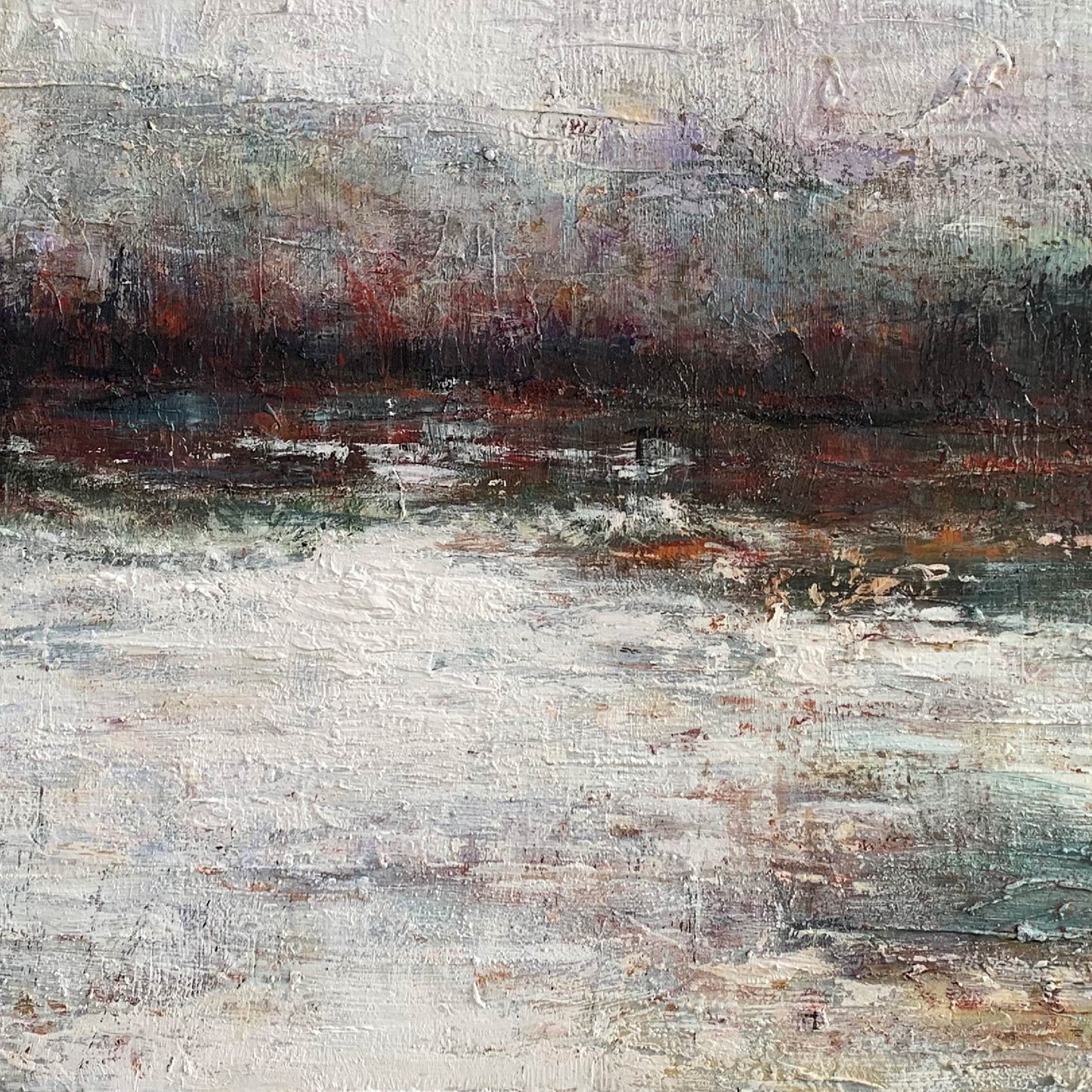 Abstract Painting"Grey Mist Mood
