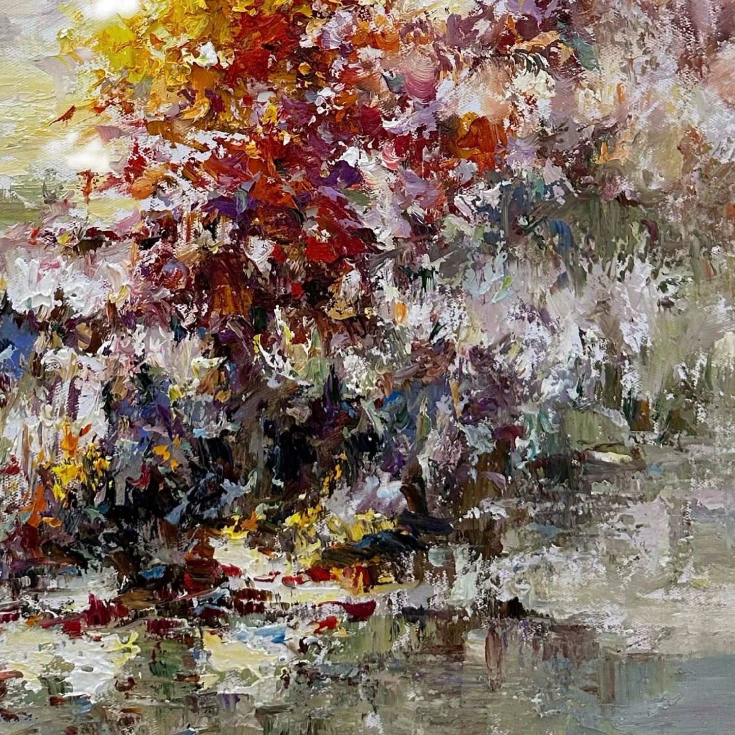 TexturedPainting"Color Dance in the Forest"