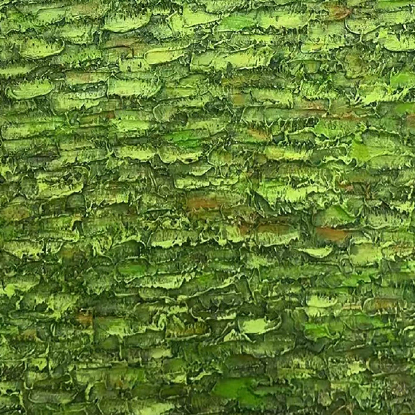 texture painting"Green Rhyme Secret Realm"