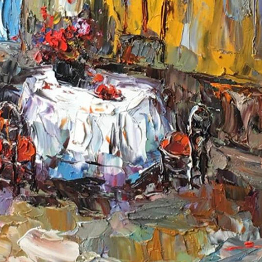 Abstract Painting"Blended Colors in the Living Space"