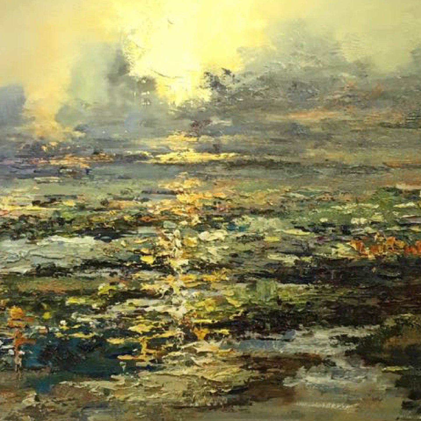 landscape painting"Dawn - Dusk Crossing"