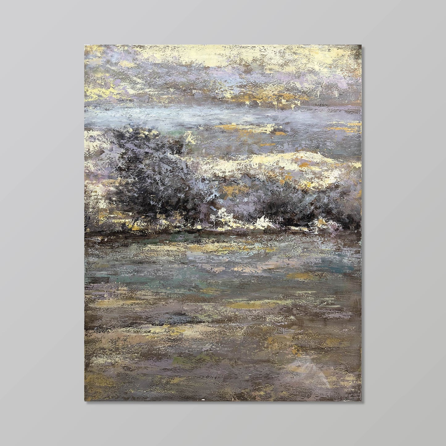 Abstract Painting"Impression·Twilight by the Water "