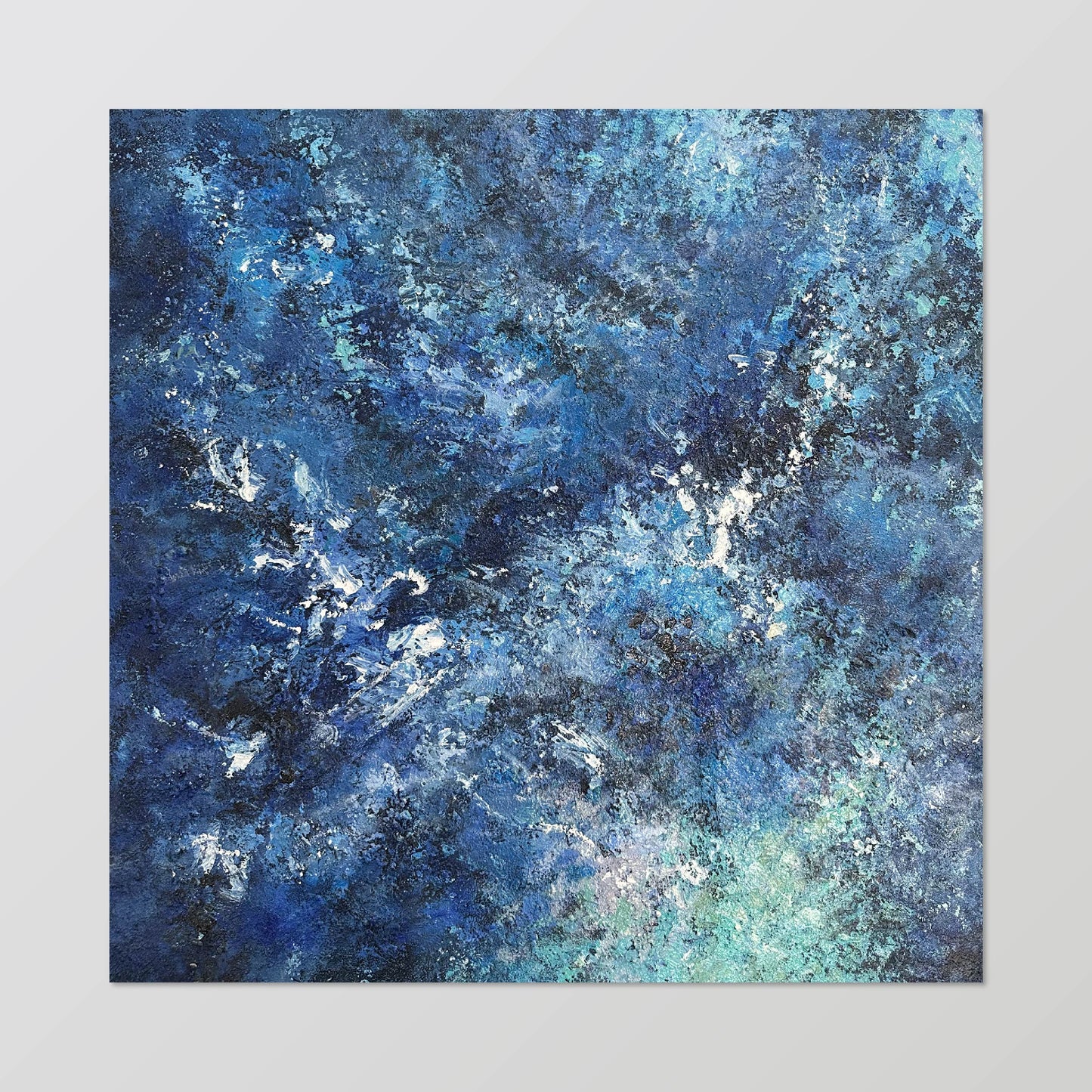 abstract painting“Azure Surge of Dreams”