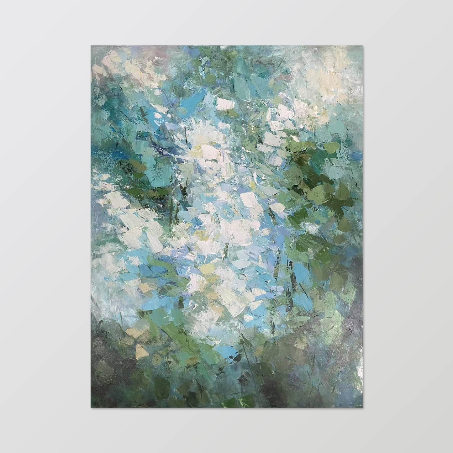 texture painting"Hazy Floral Affairs"