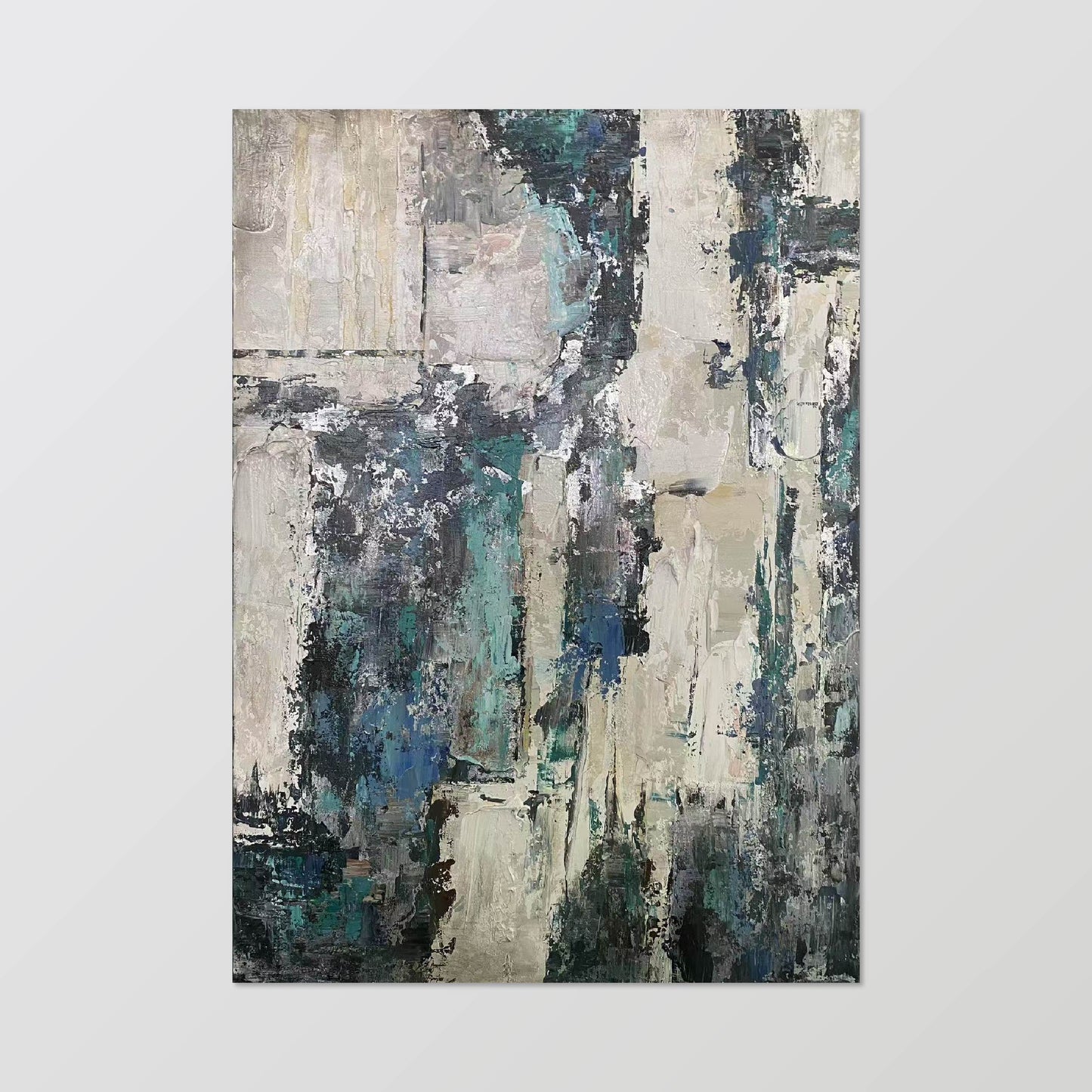 texture painting"Color Traces of Ruins"