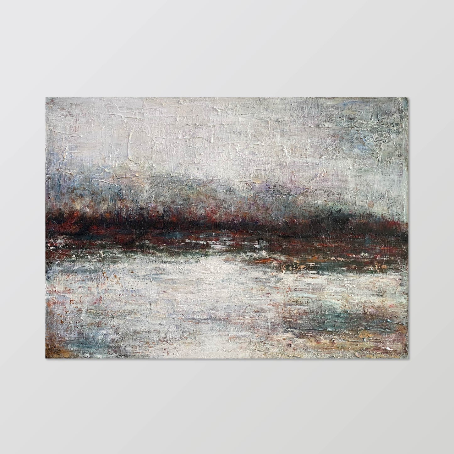 Abstract Painting"Grey Mist Mood