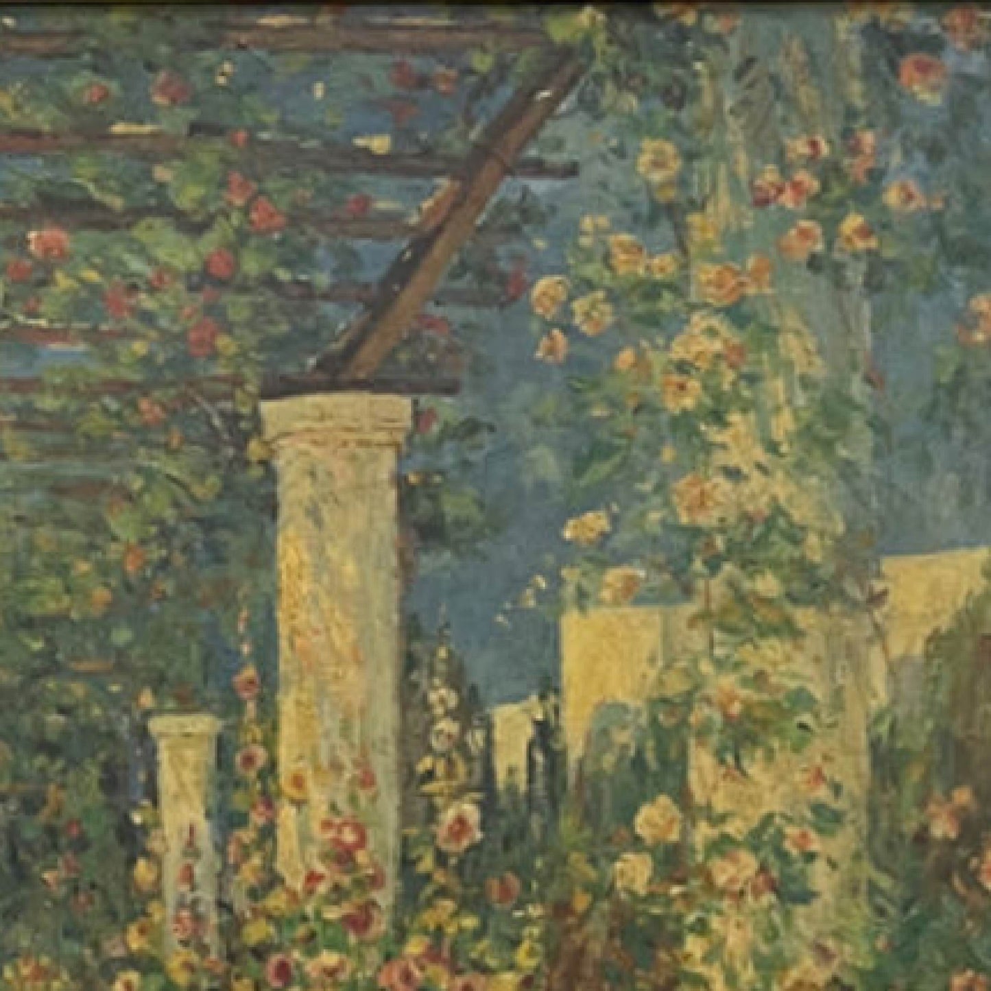 landscape painting"Tender Moments on the Arbor Path"