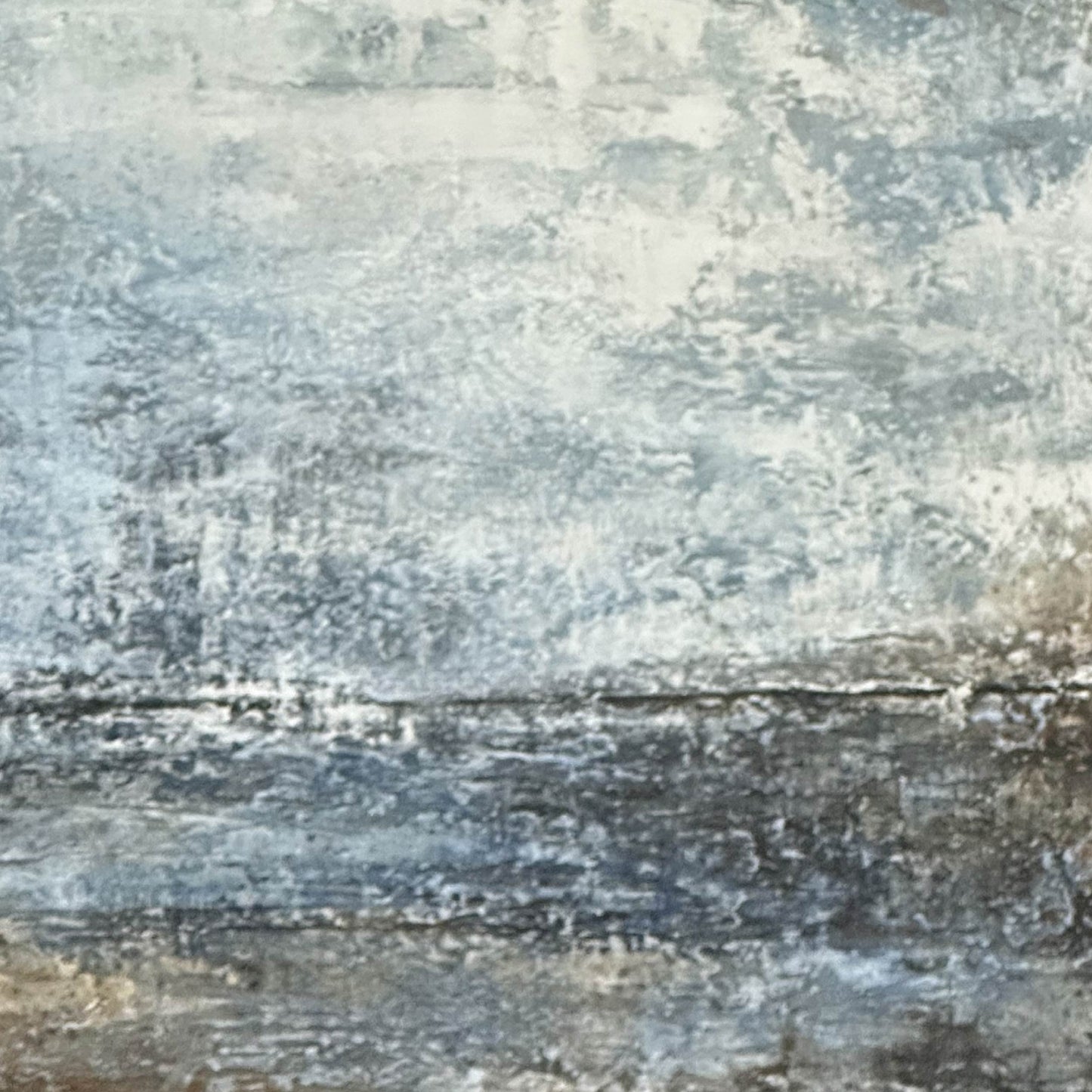 Abstract Painting"The Blue - Gold Dream of Mottled Years"