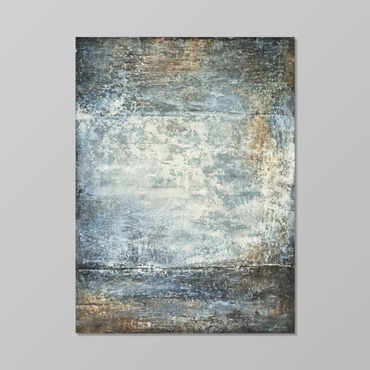 Abstract Painting"The Blue - Gold Dream of Mottled Years"