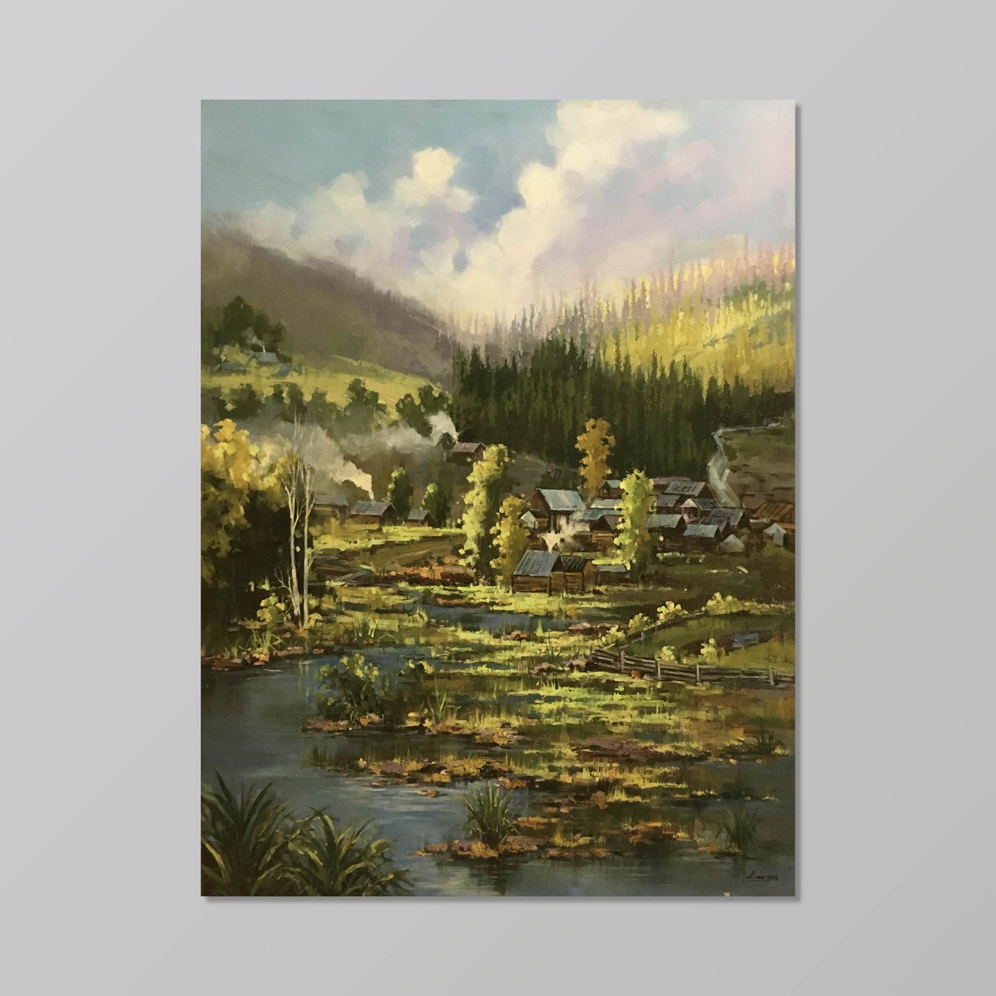 landscape painting"A Retreat in Mountains and Waters"