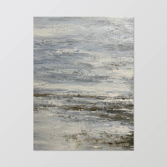 Texture Abstract Painting“Water - Sky: Light and Shadow Variation”