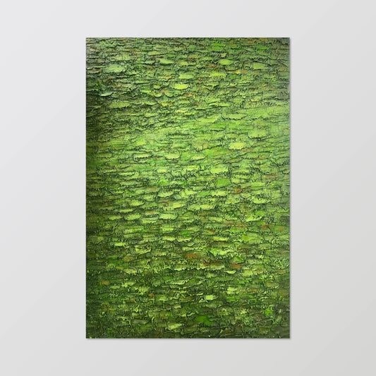 texture painting"Green Rhyme Secret Realm"