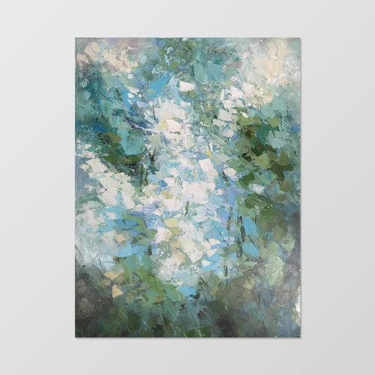 texture painting"Hazy Floral Affairs"
