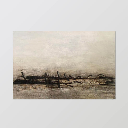 texture painting"Desolate Silence"