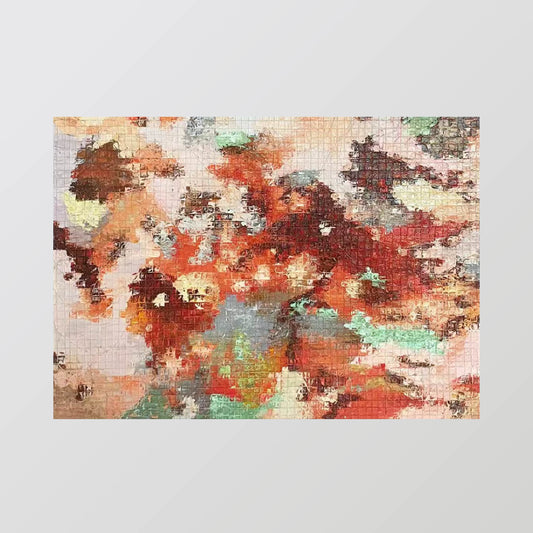 Abstract Painting"Symphony of Color - block Blending "