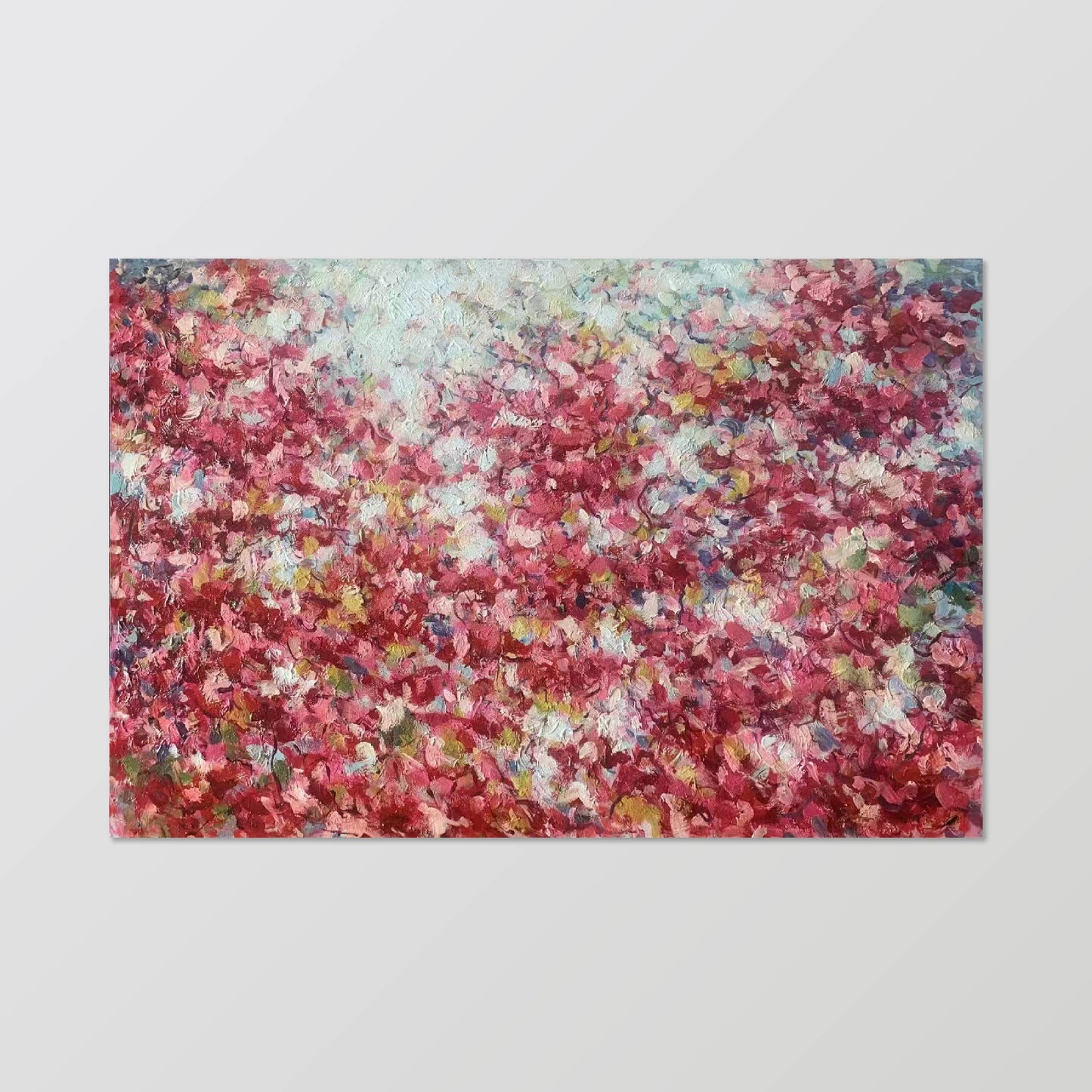 landscape painting"Crimson Flower Tide"